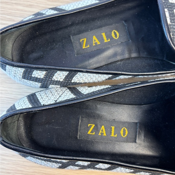 Zalo Women's Black and‎ White Patterned Loafers Woman’s 8.5 - Picture 3 of 8